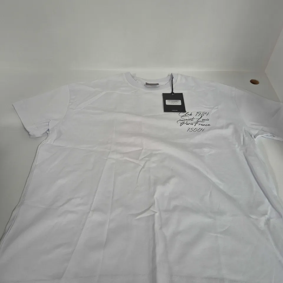 CLUB 1984 PATRON 75004 T-SHIRT – WHITE, UK L