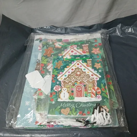 ASSORTED CHRISTMAS GIFT BAGS AND TAGS