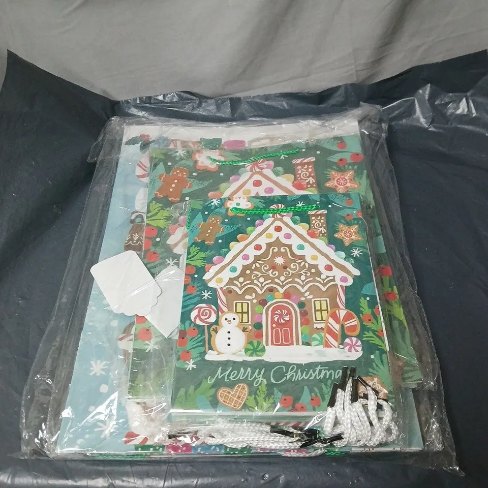 ASSORTED CHRISTMAS GIFT BAGS AND TAGS
