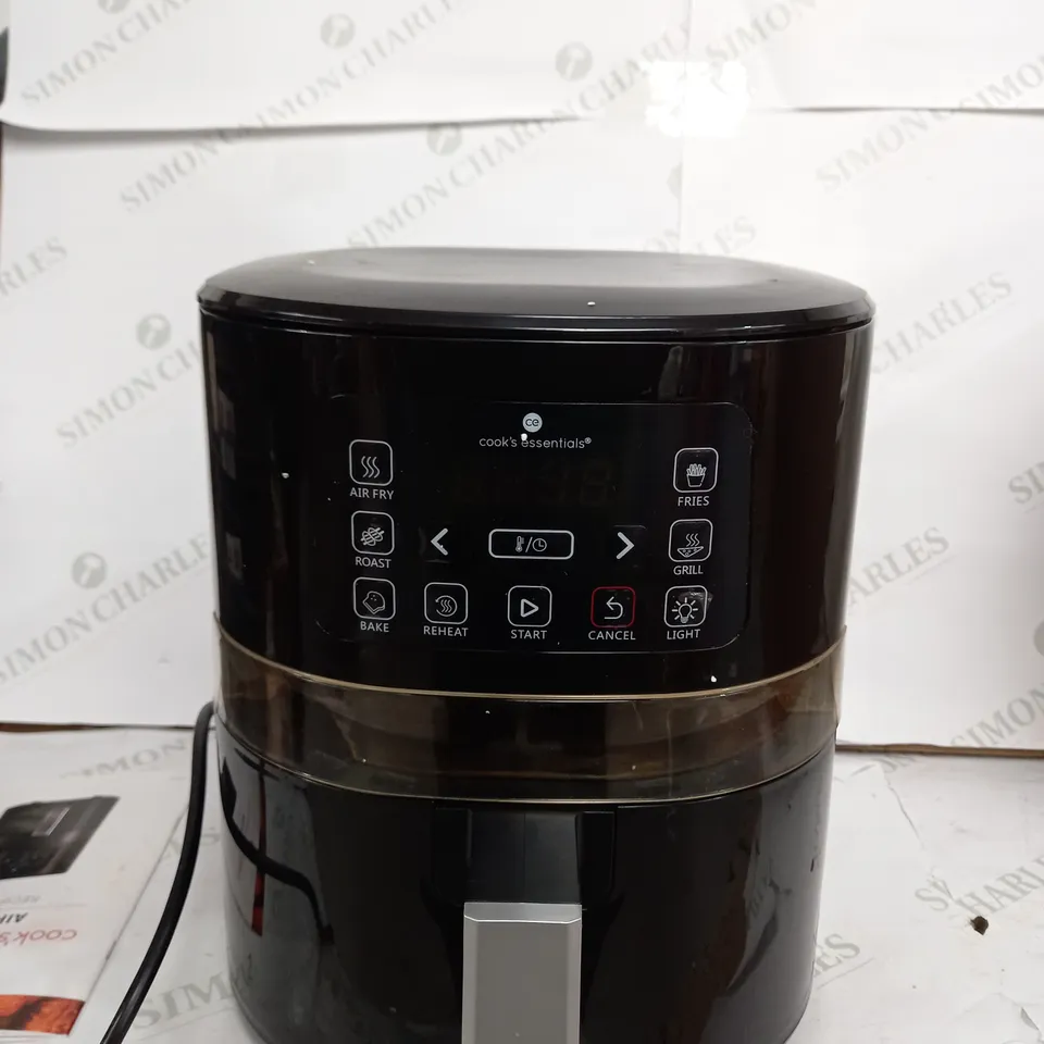COOK'S ESSENTIALS 4.0L AIR FRYER - BLACK