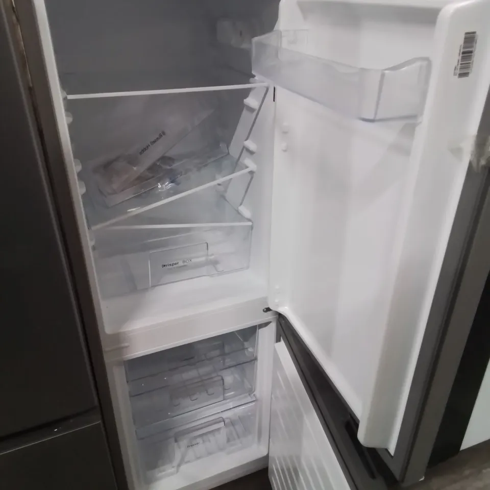 RUSSELL HOBBS RH145FF501E1S 145CM HIGH 60/40 SMALL FRIDGE FREEZER - SILVER - E RATED