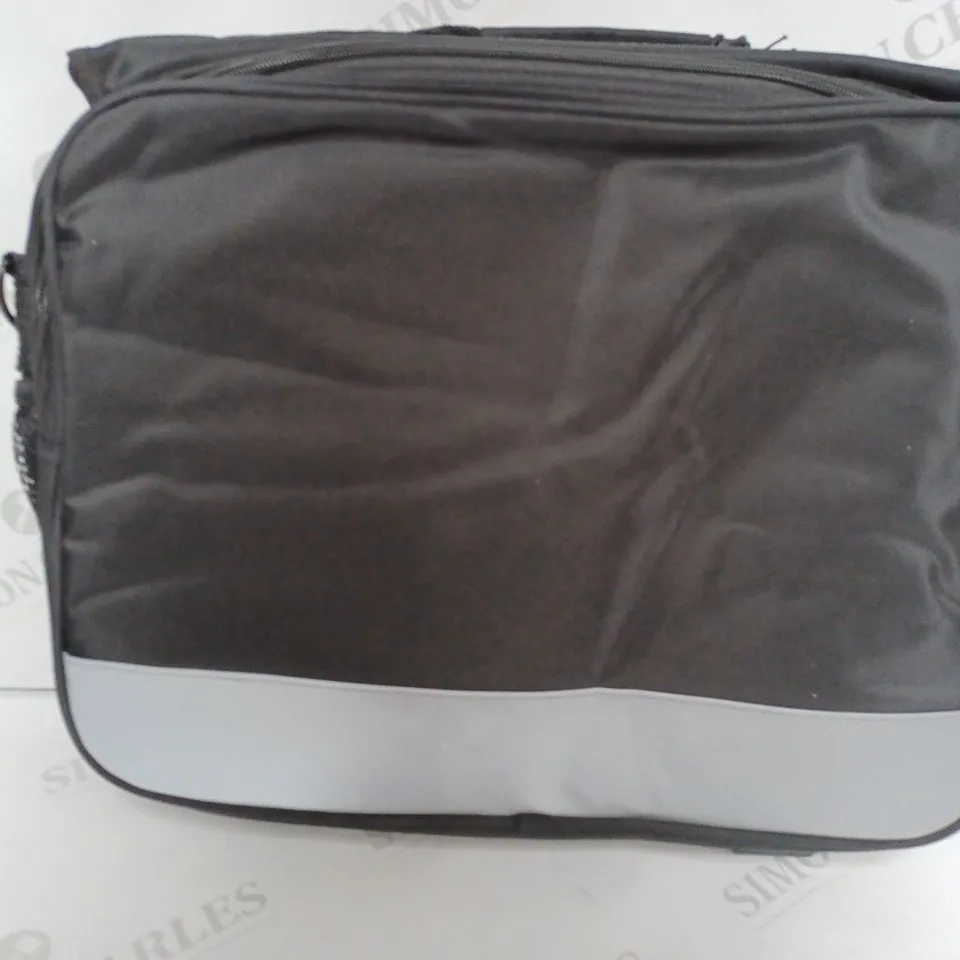 MONOLITH MICROFIBRE SOFT SIDED EXPANDING FLAPOVER BRIEFCASE BLACK 643547