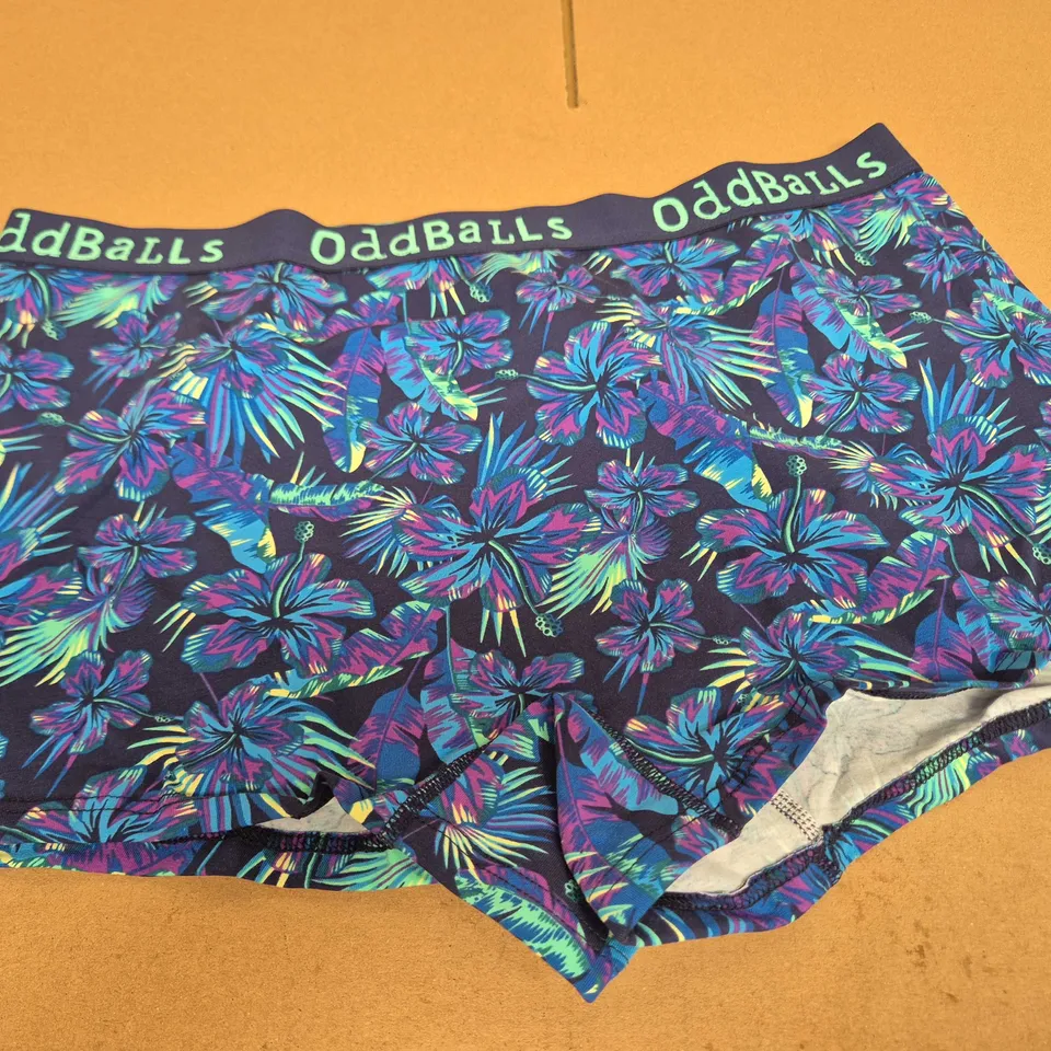 ODDBALLS UNDERWEAR MEN'S TROPICAL PRINT BOXER SHORTS – 3XL