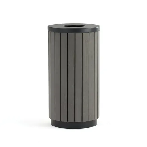 BOXED CLASSIC OUTDOOR WASTE BIN MURRAY OPEN TOP, Ø 400X750 MM, 42 L, GREY