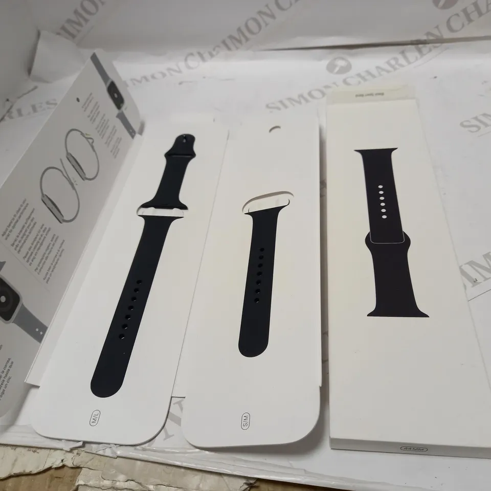 APPLE WATCH BLACK SPORT BAND - SPACE BLACK STAINLESS STEEL PIN 44MM 