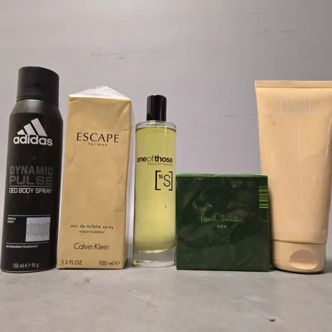 BOX OF APPROXIMATELY 15 ASSORTED HEALTH & BEAUTY ITEMS TO INCLUDE - ADIDAS BODY SPRAY , ESCAPE CALVIN KLEIN , PAUL SMITH MEN ETC