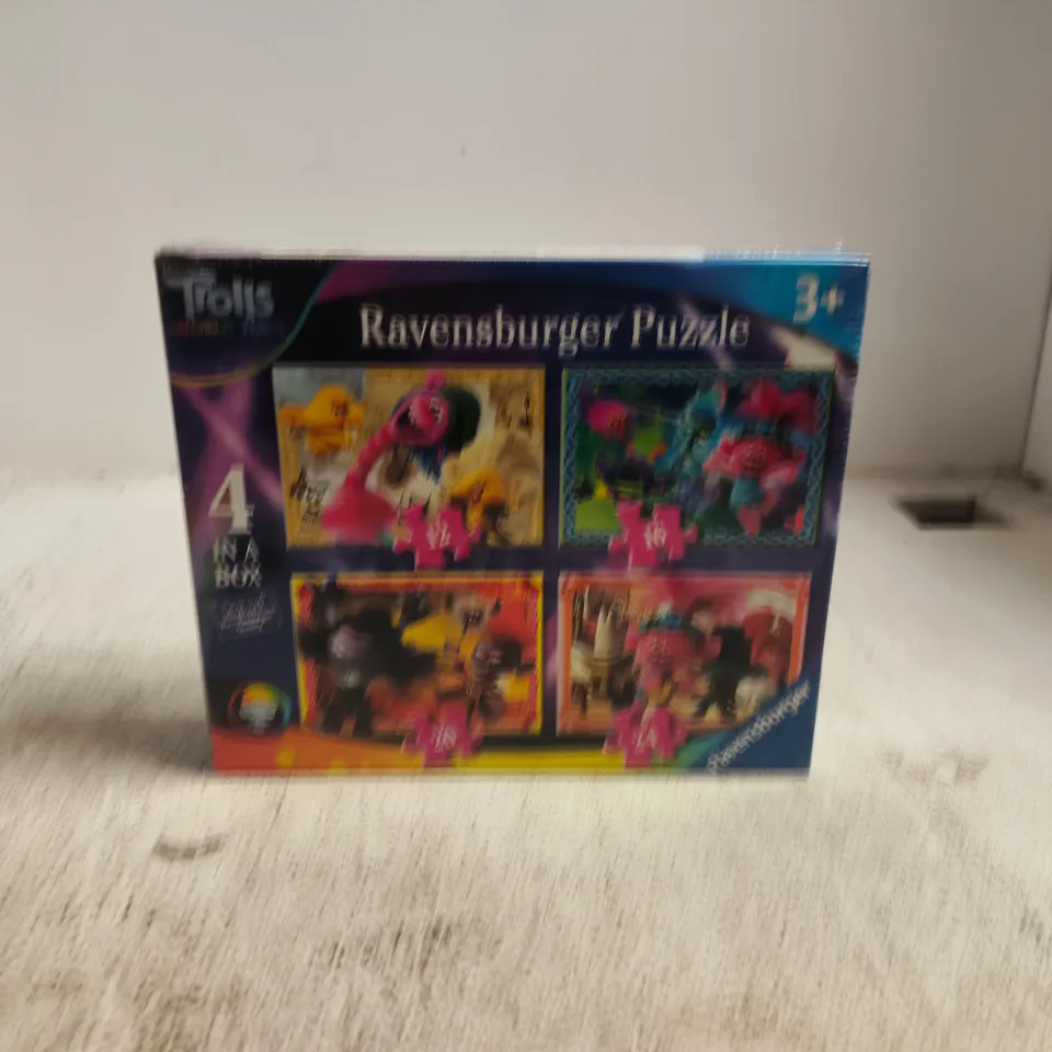 RAVENSBURGER PUZZLE SET – 4-IN-1, AGE 3+ - TROLLS