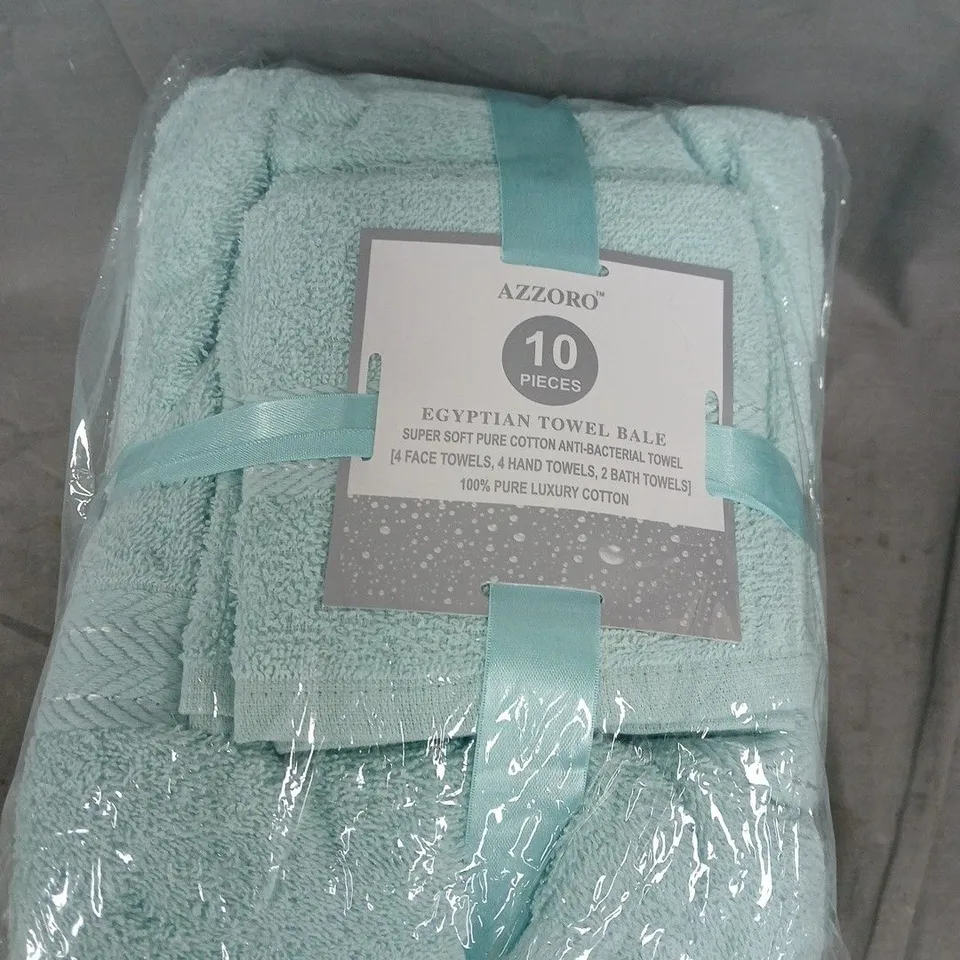 AZZORO EGYPTIAN TOWEL BALE – 10 PIECES (BATH & HAND TOWELS)