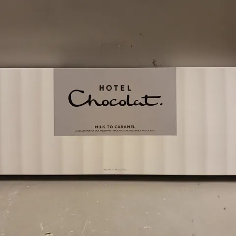BOXED SEALED HOTEL CHOCOLAT MILK TO CARAMEL CHOCOLATE SELECTION - 340G