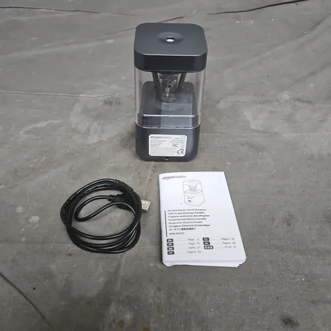 AMAZON BASICS PORTABLE ELECTRIC PENCIL SHARPENER