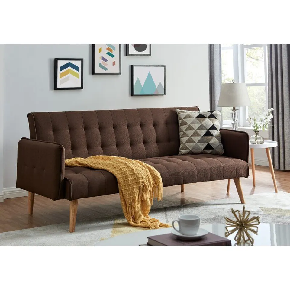 BUSHMAN 3 SEATER CLIC CLAC SOFA  BED