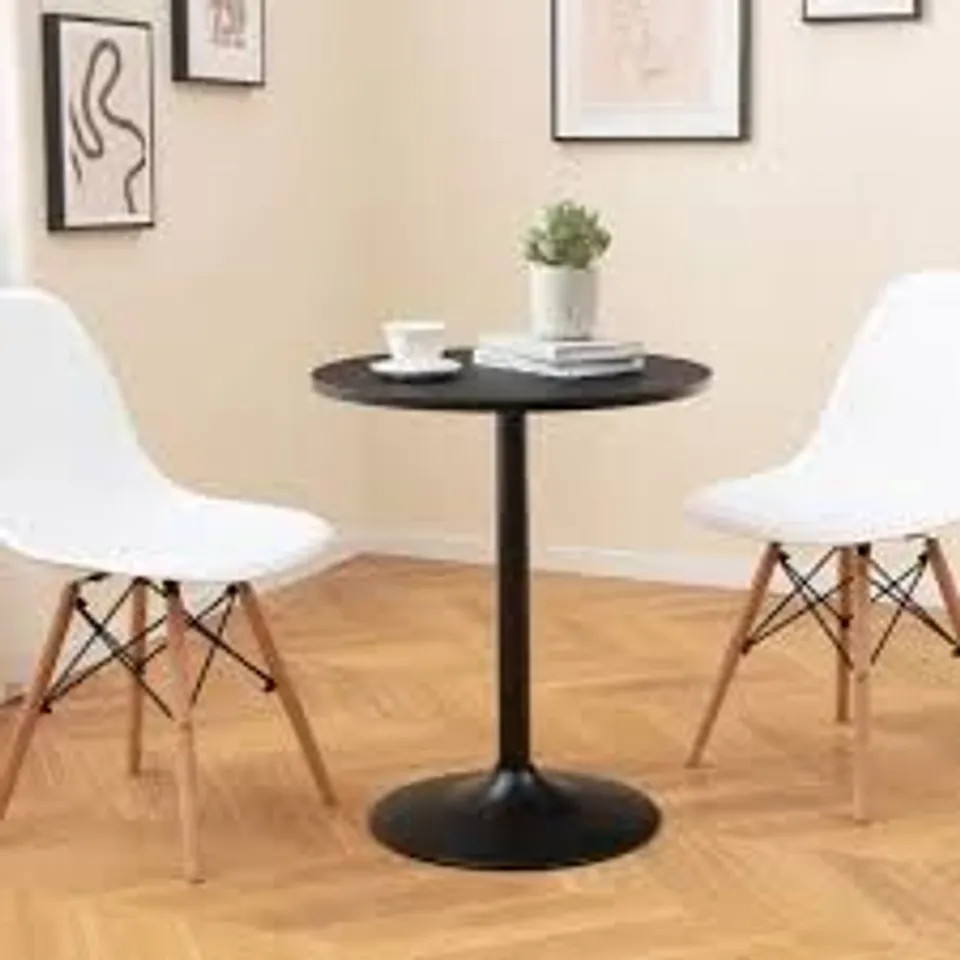 BOXED COSTWAY 2 SEATER ROUND DINING TABLE - BLACK