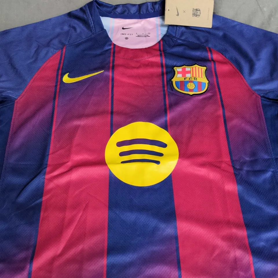 FC BARCELONA HOME JERSEY - SIZE SMALL