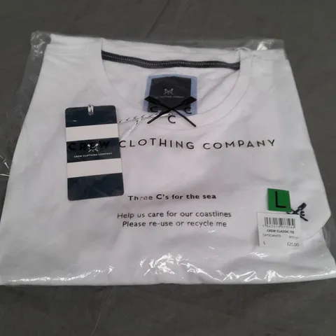 CREW CLOTHING COMPANY CLASSIC TEE SIZE L