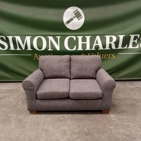 BAILEY 2 SEATER FABRIC SOFA - CHARCOAL