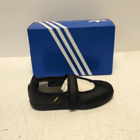 ADIDAS SAMBA SHOES – BLACK, VELCRO STRAP (UK 3.5)