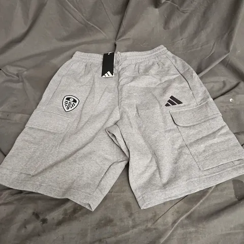 ADIDAS LUFC SHORTS IN GREY SIZE S