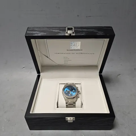BERNARD REINHARDT CHRONOGRAPH WATCH – 316S STAINLESS STEEL CASE & STRAP – 5ATM WATER RESISTANT