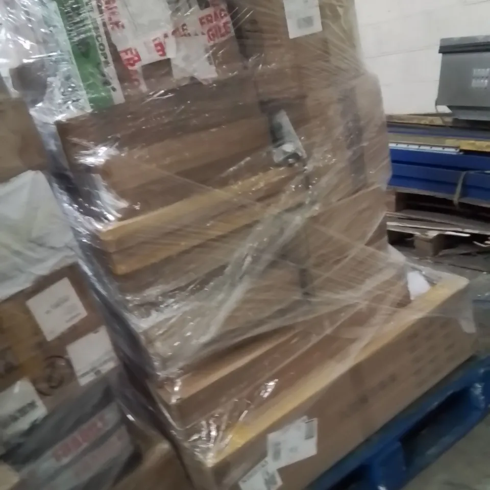 PALLET OF ASSORTED HOUSEHOLD GOODS AND PRODUCTS TO INCLUDE;TELESCOPIC,BLENDER