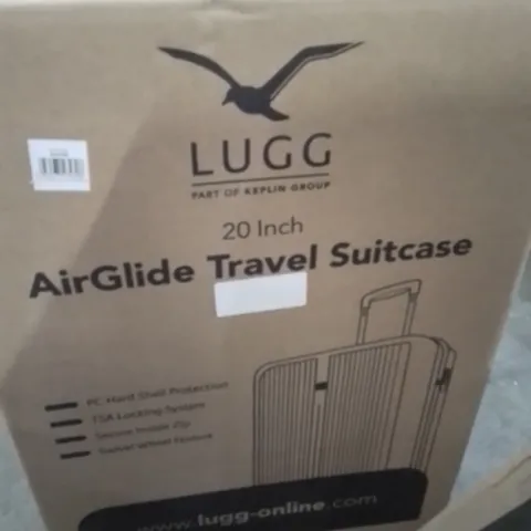 BOXED LUGG AIRGLIDE TRAVEL SUITCASE BEIGE