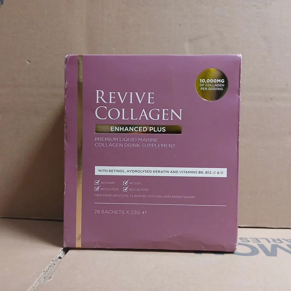 REVIVE COLLAGEN ENHANCED PLUS PREMIUM LIQUID MARINE COLLAGEN DRINK SUPPLEMENT (28 SACHETS)