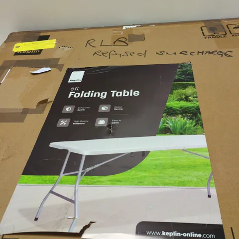 KEPLIN 6FT FOLDING TABLE β BOXED