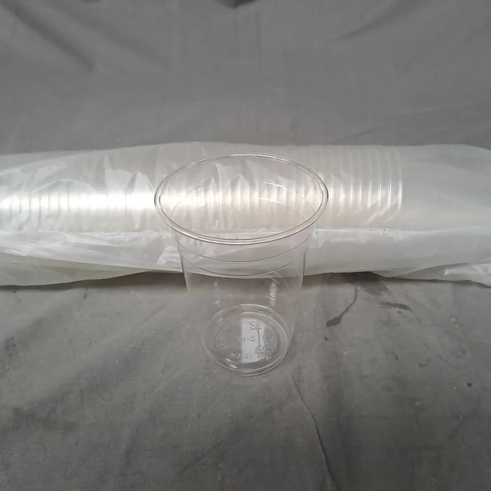 BOXED ENVIROPAK APPROX 20 X50 COMPOSTAPLE COLD CUPS 160Z CLEAR