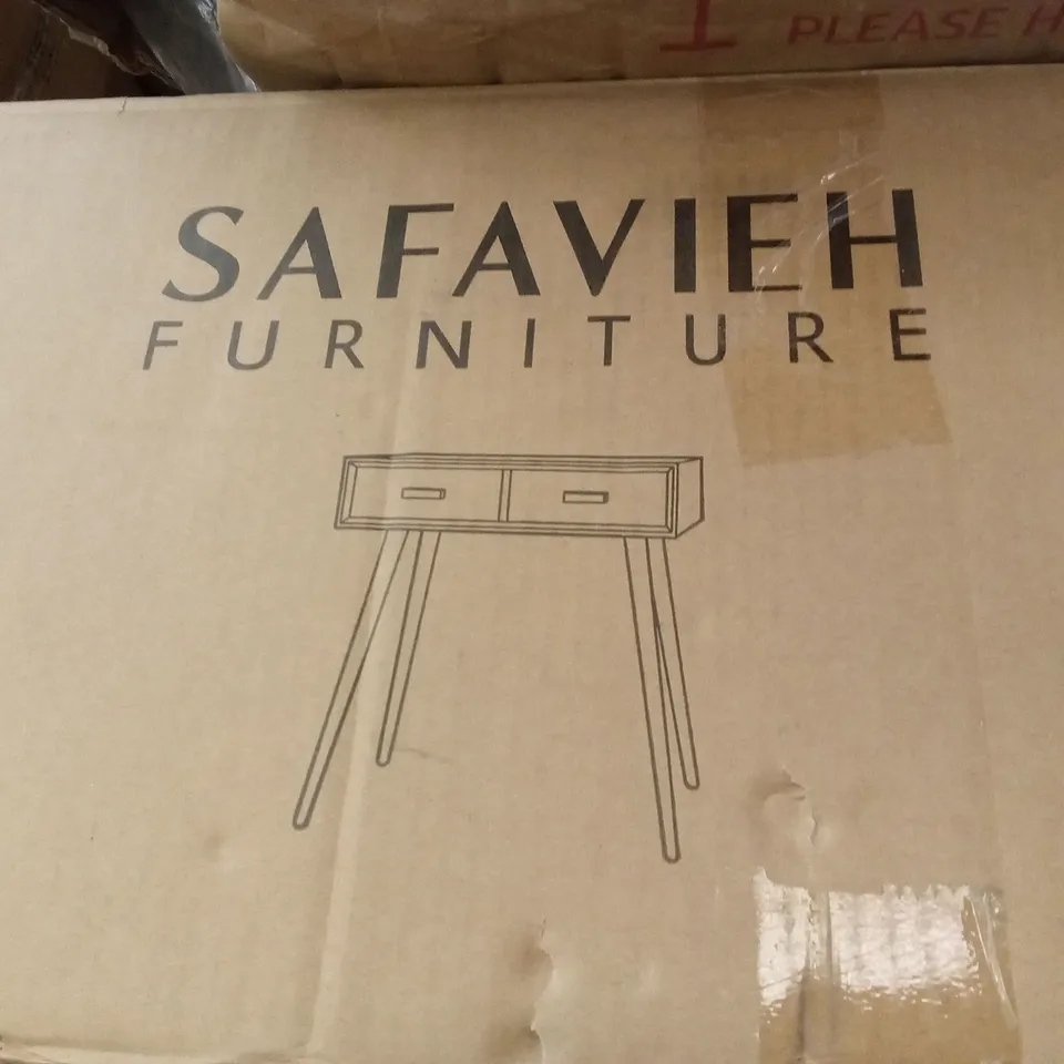 BOXED SAFAVIEH 2 DRAWER CONSOLE TABLE/DESK (1 BOX)