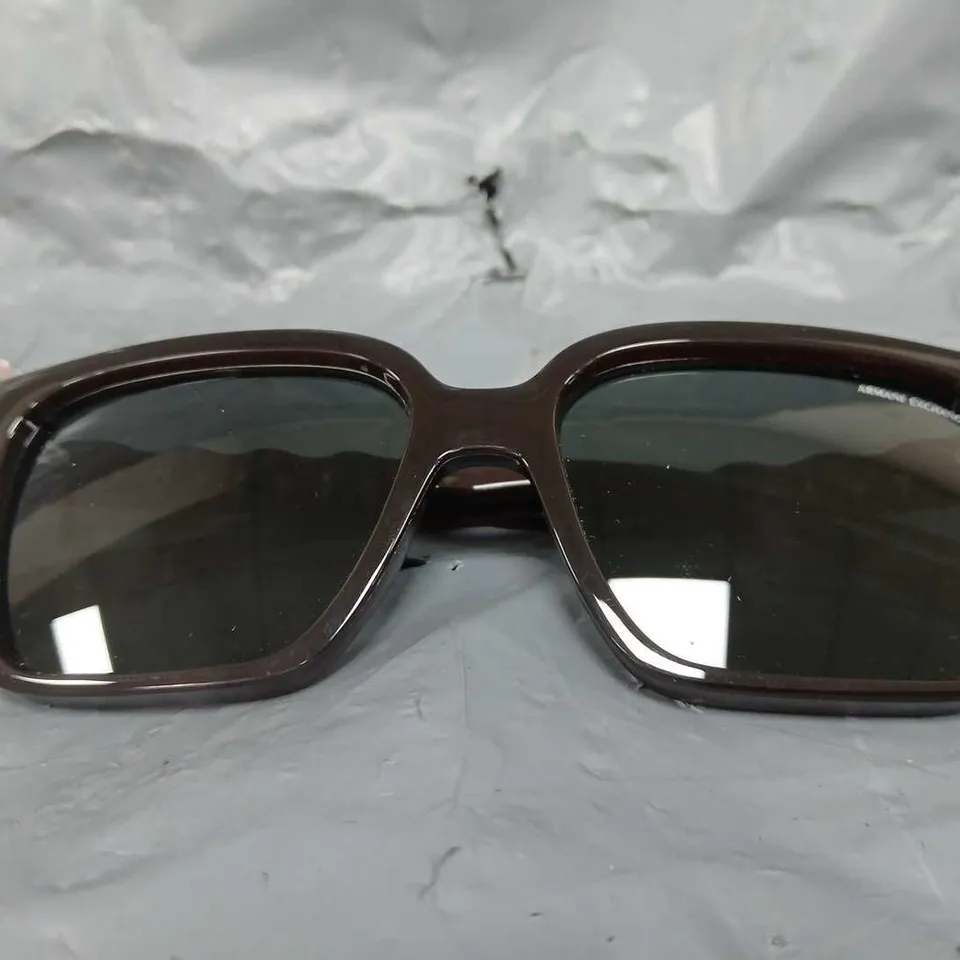 ARMANI EXCHANGE SQUARE SUNGLASSES IN BROWN