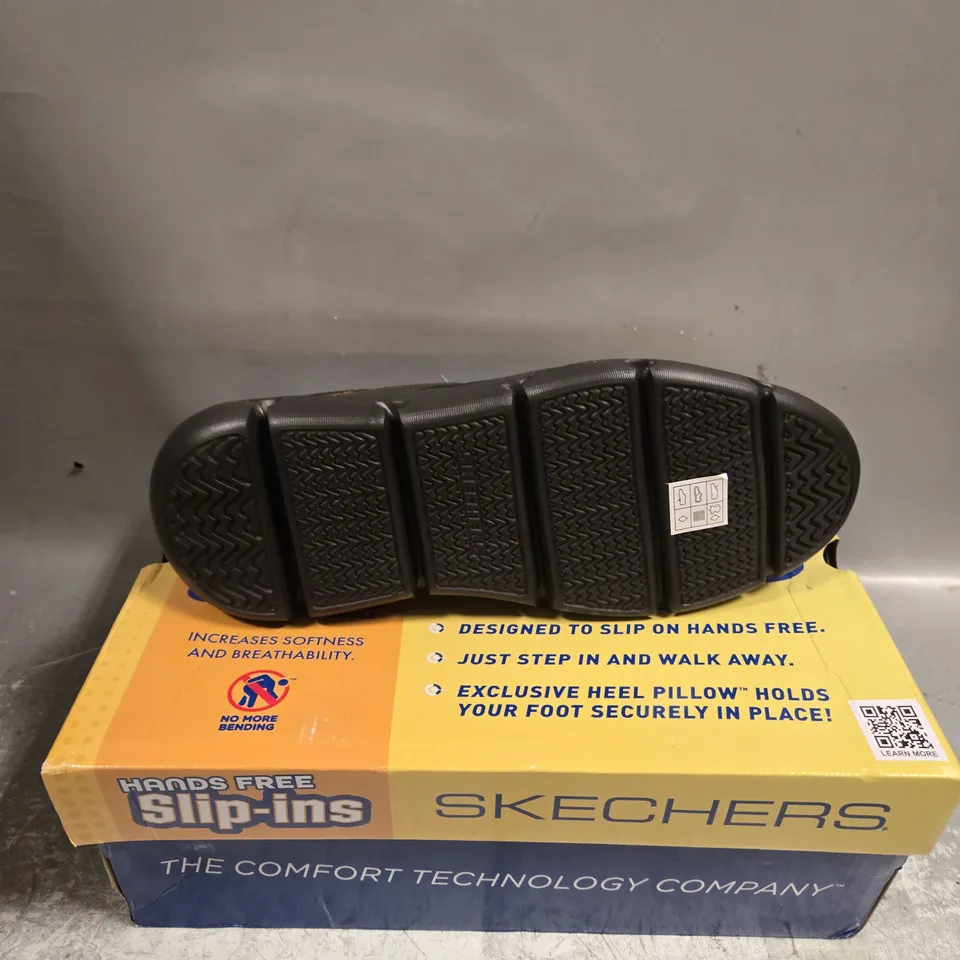 BOXED PAIR OF SKECHERS MENS GERVIN SHOES - 8
