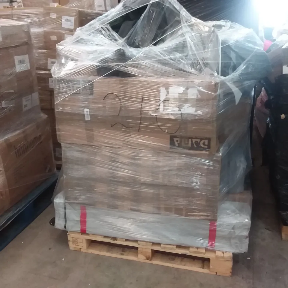 PALLET OF ASSORTED ITEMS INCLUDING CAMPING CHAIR, AIR COOLER, DUMA PADDLE BOARD