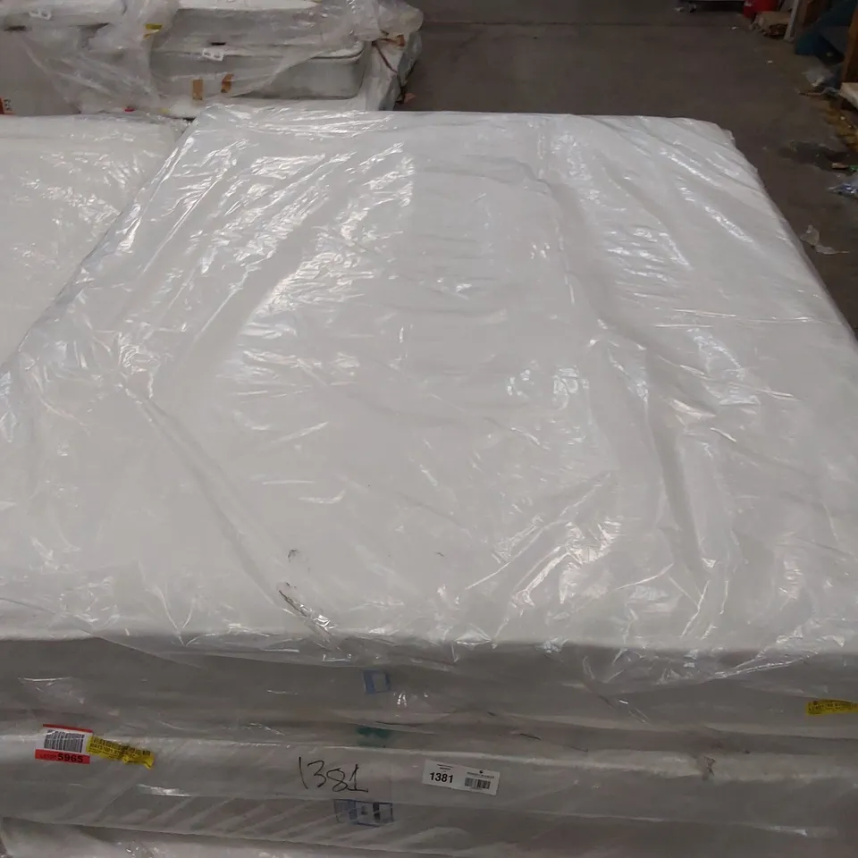 QUALITY BAGGED 5' KING SIZE QUILTO MEMORY SPRUNG OPEN COIL MATTRESS 