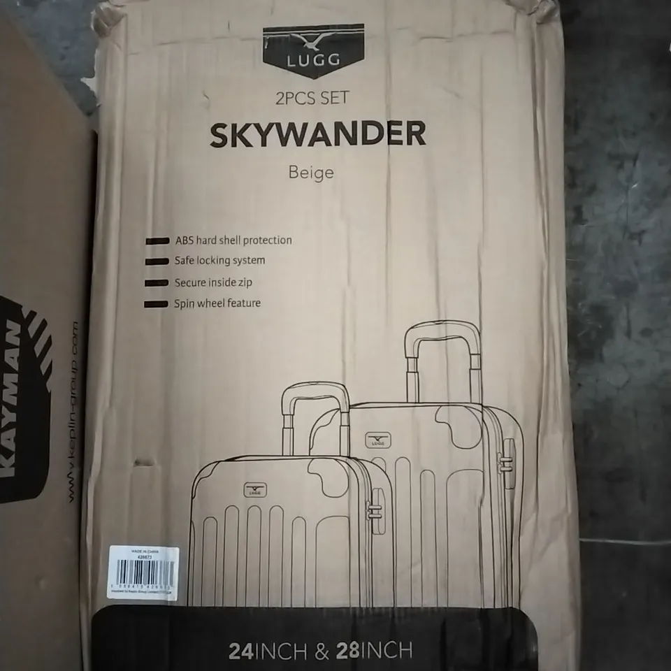 BOXED LUGG SKYWANDER HARDSHELL SUITCASE - BEIGE 