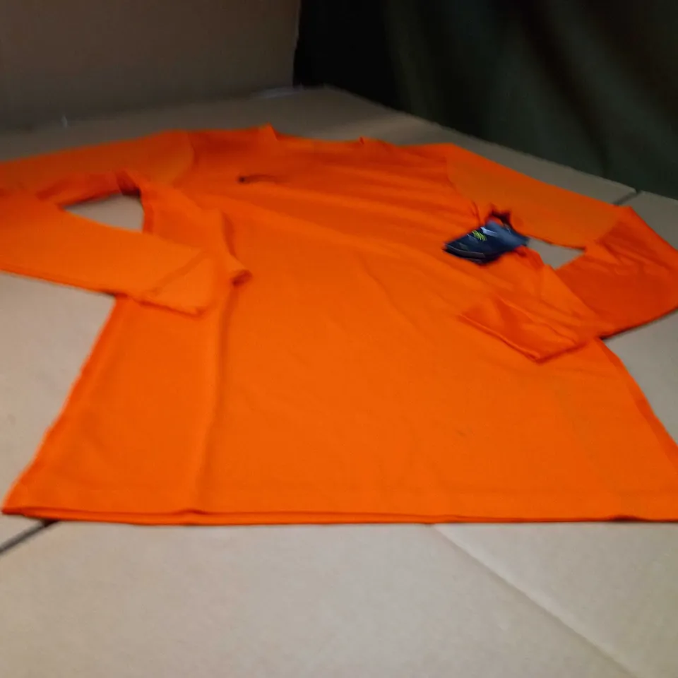 NIKE DRI-FIT VIBRANT ORANGE BASE LAYER - SMALL