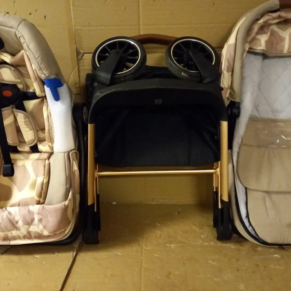 MY BABIIE DANI DYER ROSE GOLD GIRAFFE TRAVEL SYSTEM [COLLECTION ONLY] RRP £369.99