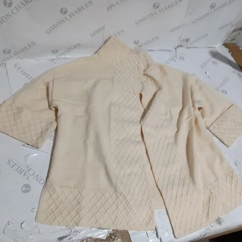 MARLA WYNE BEIGE CARDIGAN SIZE SMALL