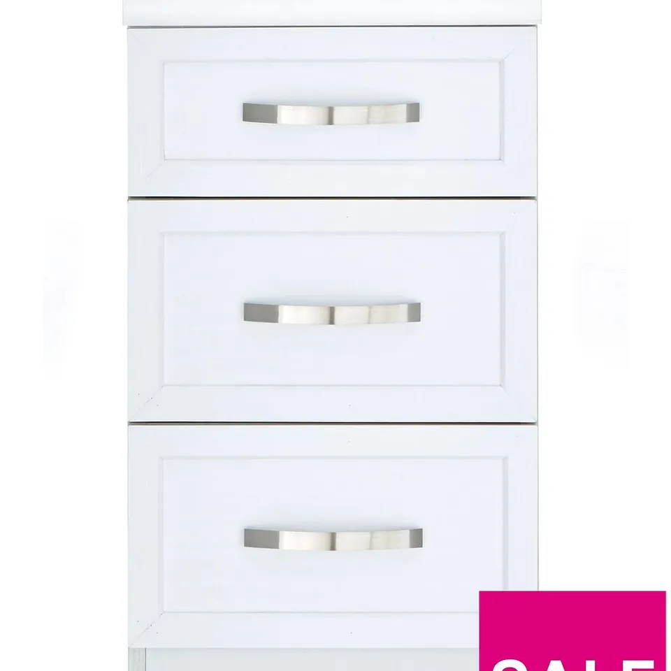 CAMBERLEY 3 DRAWER GRADUATED BEDSIDE CHEST