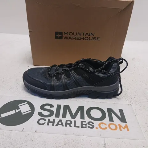 MOUNTAIN WAREHOUSE LOMOND OUTDOOR WALKING SHOES – BLACK, UK 10