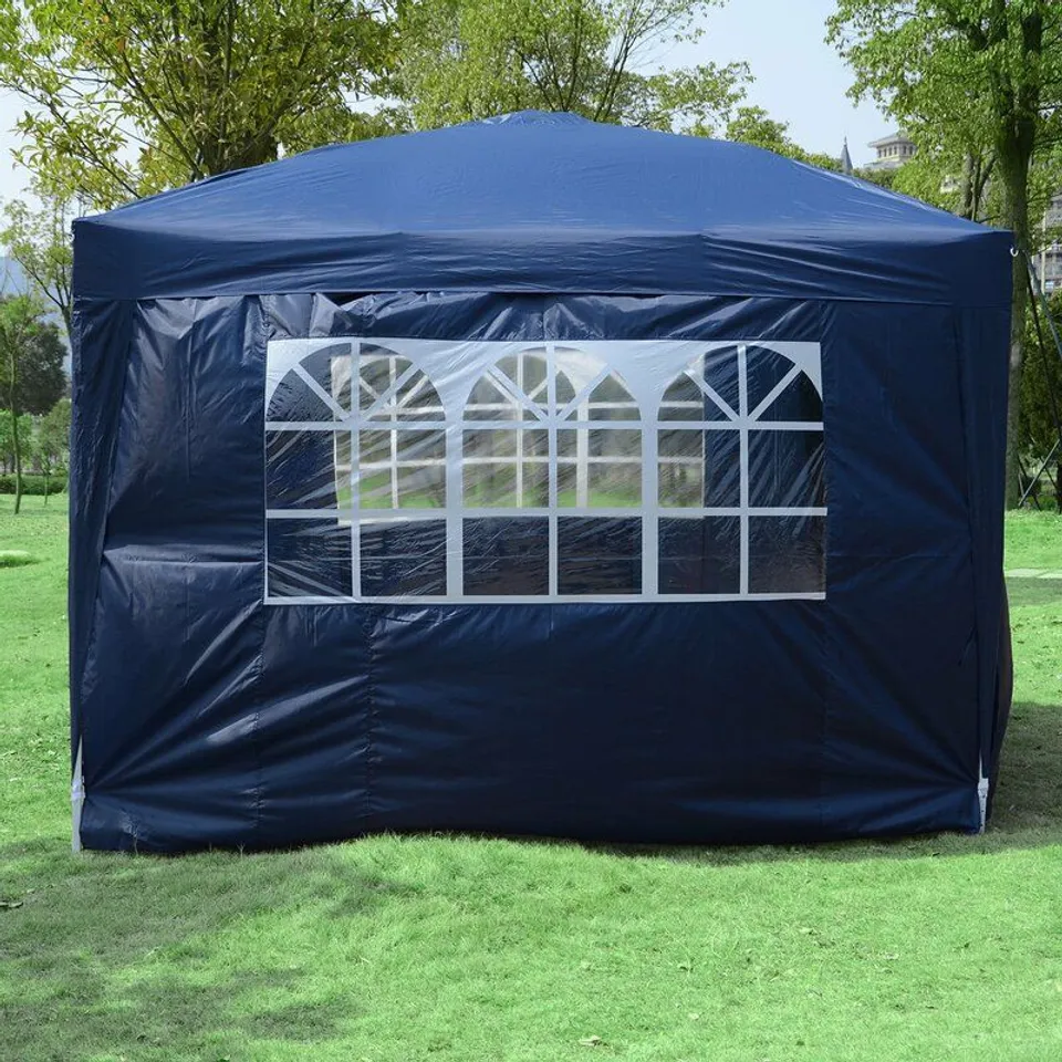 BOXED CENTRO 3M X 3M STEEL POP UP GAZEBO 