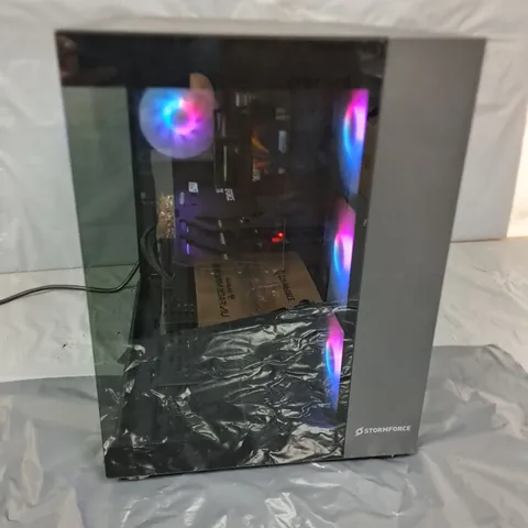 STORMFORCE FV150 GAMING DESKTOP - GEFORCE RTX 5070 TI, INTEL CORE I5, 32GB RAM, 2TB SSD - BLACK
