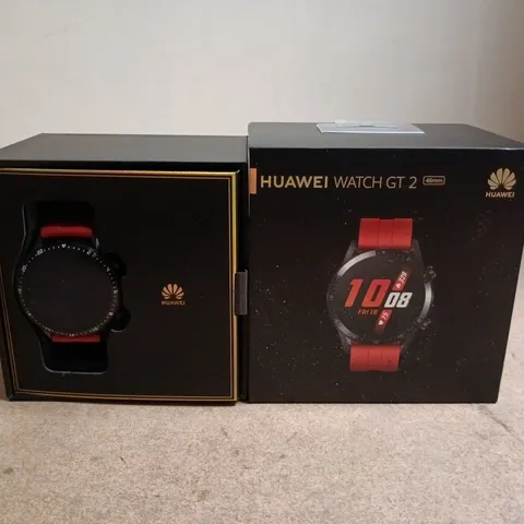 HUAWEI WATCH GT 2 (46MM) SMARTWATCH – RED STRAP – BOXED