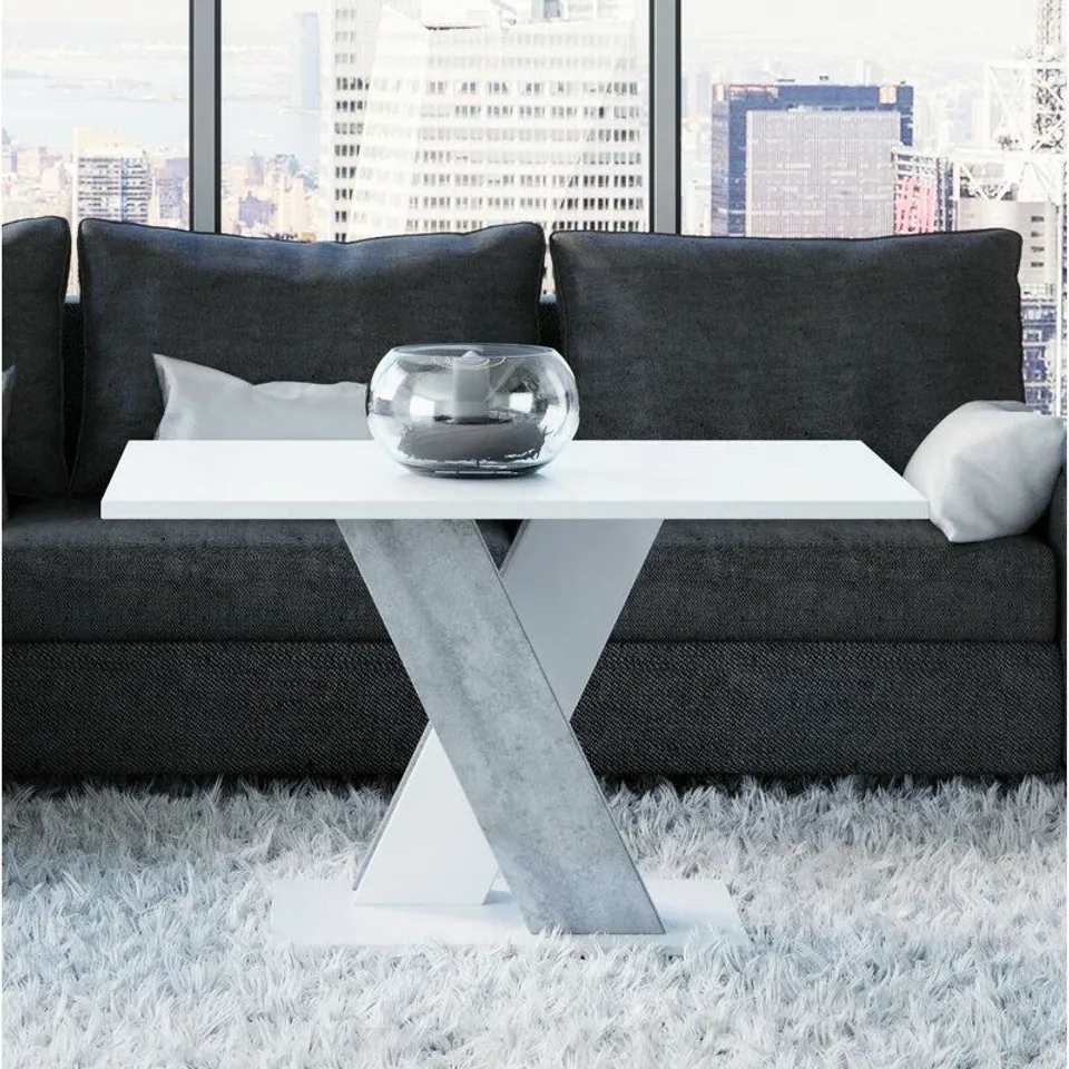 TREVINO COFFEE TABLE- WHITE
