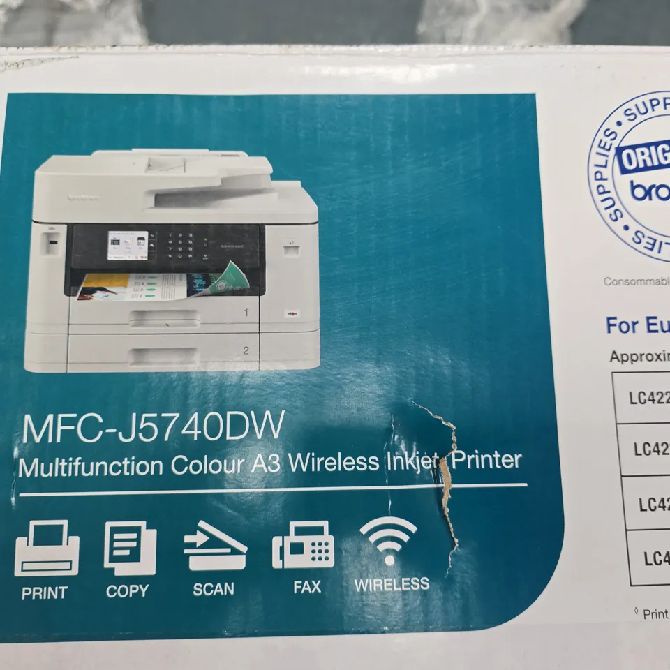 BROTHER MFC-J5740DW WIRELESS ALL-IN-ONE A4 INKJET PRINTER RRP £269