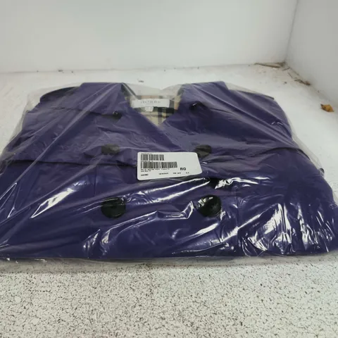 HOBBS LONDON SKYLAR TRENCH COAT FUTURE PURPLE SIZE 12