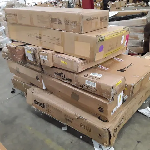 PALLET CONTAINING ASSORTED INCOMPLETE FLATPACK FURNITURE PARTS