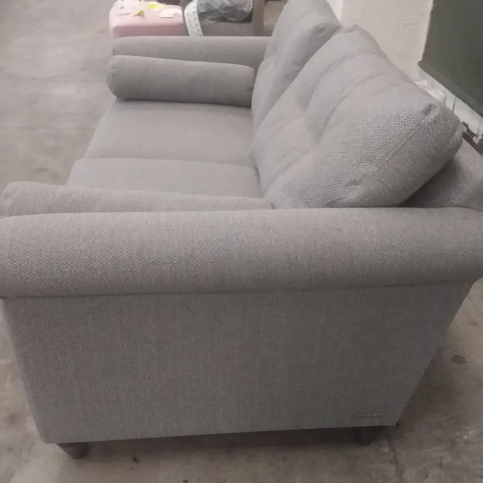 QUALITY BRITISH DESIGNER LOUNGE CO. PHOEBE 2 SEATER SOFA GREY FABRIC