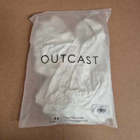 BAGGED OUTCAST MAXI DRESS IN WHITE - SMALL