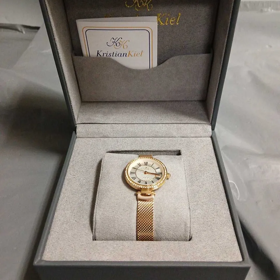 BOXED KRISTIAN KIEL CIRCULAR LADIES WATCH