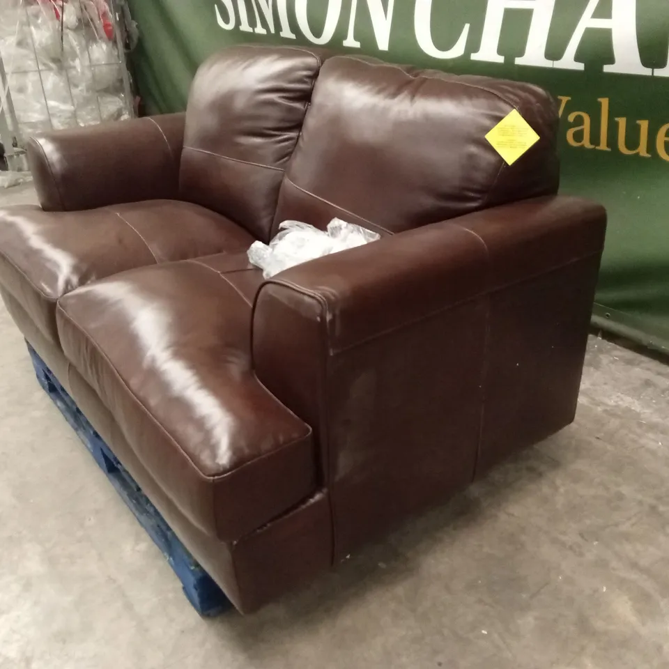 ASTORIA ITALIAN LEATHER 2 SEATER SOFA RRP £999