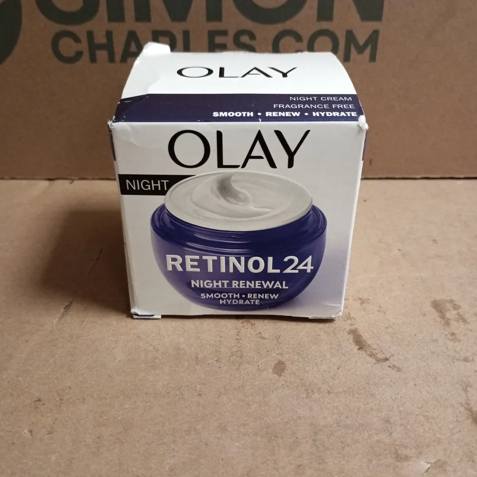 BOXED OLAY NIGHT RETINOL 24 NIGHT RENEWAL CREAM (50ML)